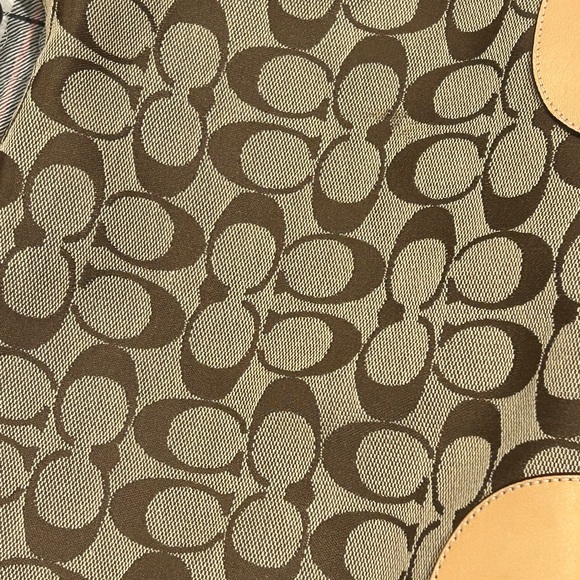 Genuine vintage COACH 6347 tan crossbody shoulder bag logo year 2003 - Picture 2 of 16